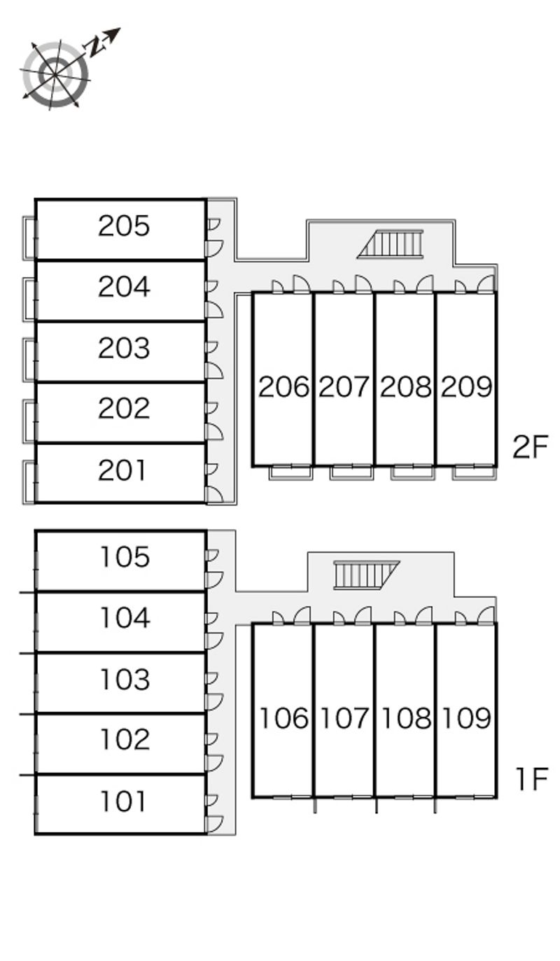 レオパレスＫＡＭＩＳＨＯ 間取り配置図