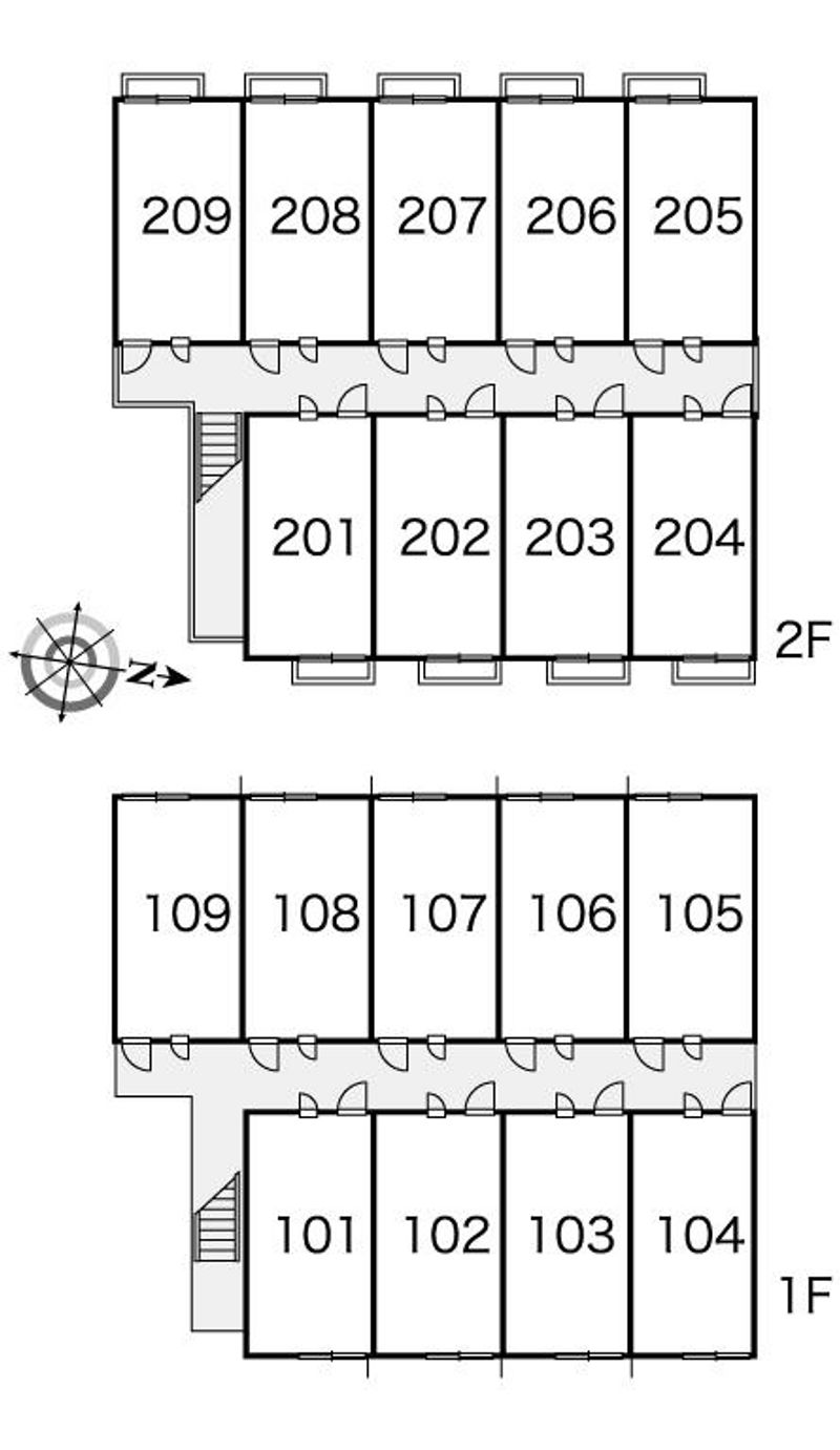 レオパレスｗｉｌｌ　Ⅱ 間取配置図