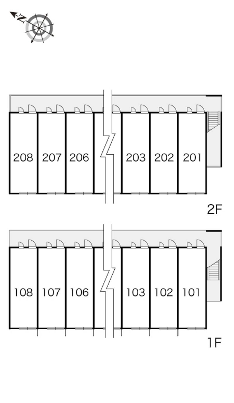 レオパレスときわ台 間取り配置図