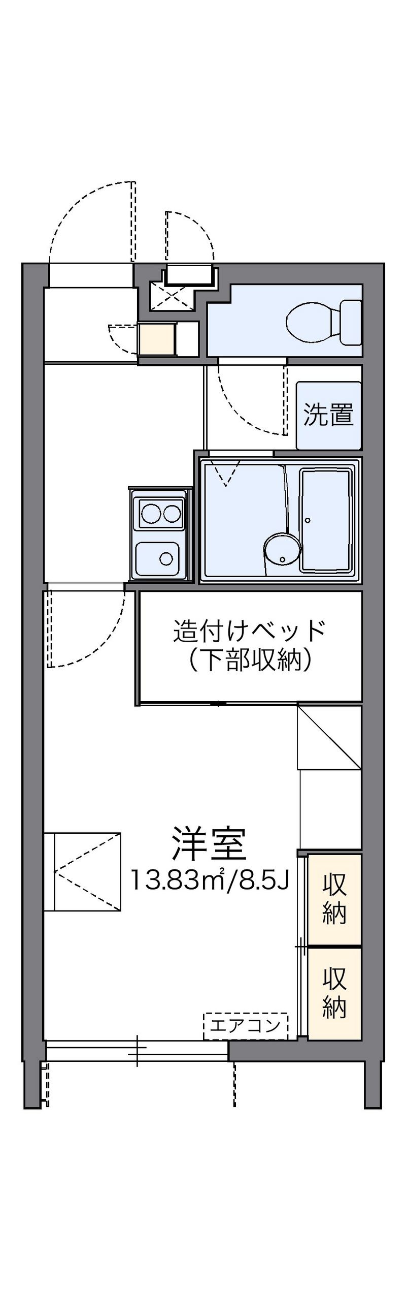 レオパレスかりゆし 間取図