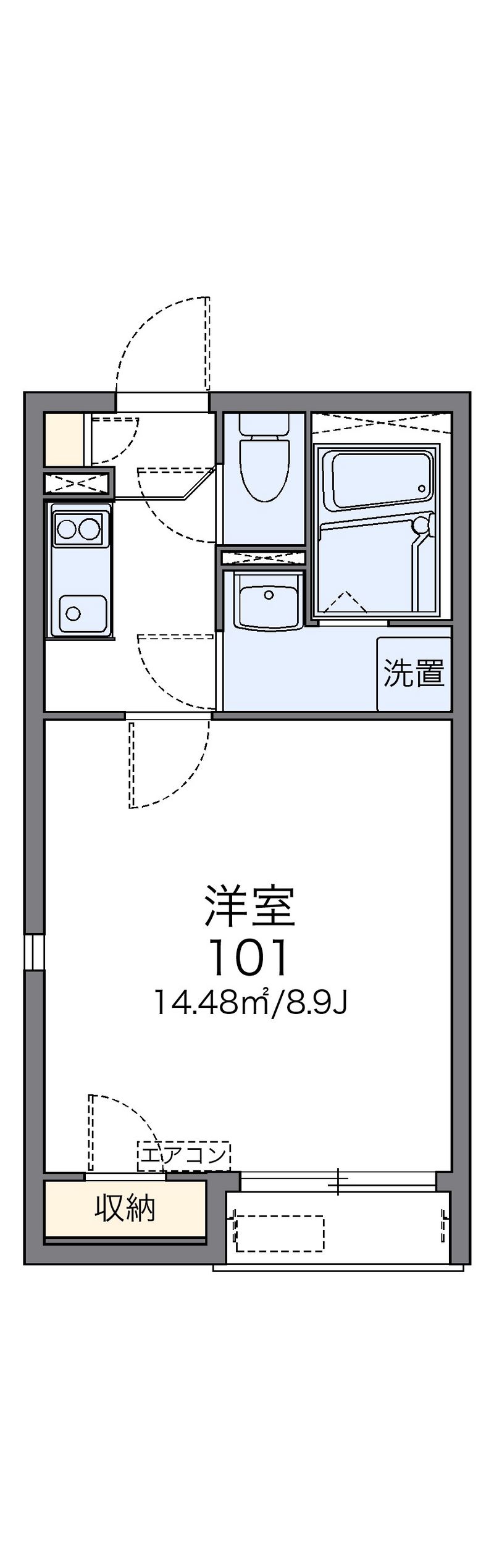 レオネクスト一本杉Ⅲ 間取図