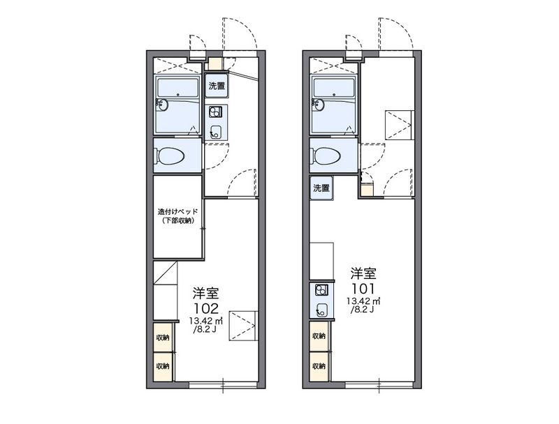レオパレスサントーク 間取図