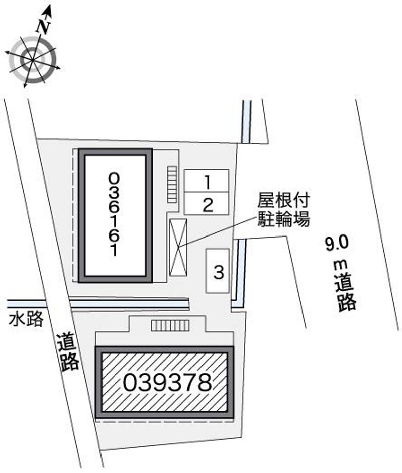 レオパレスグリーンライト 配置図