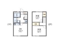 レオパレスワカミヤ６０ 間取り図