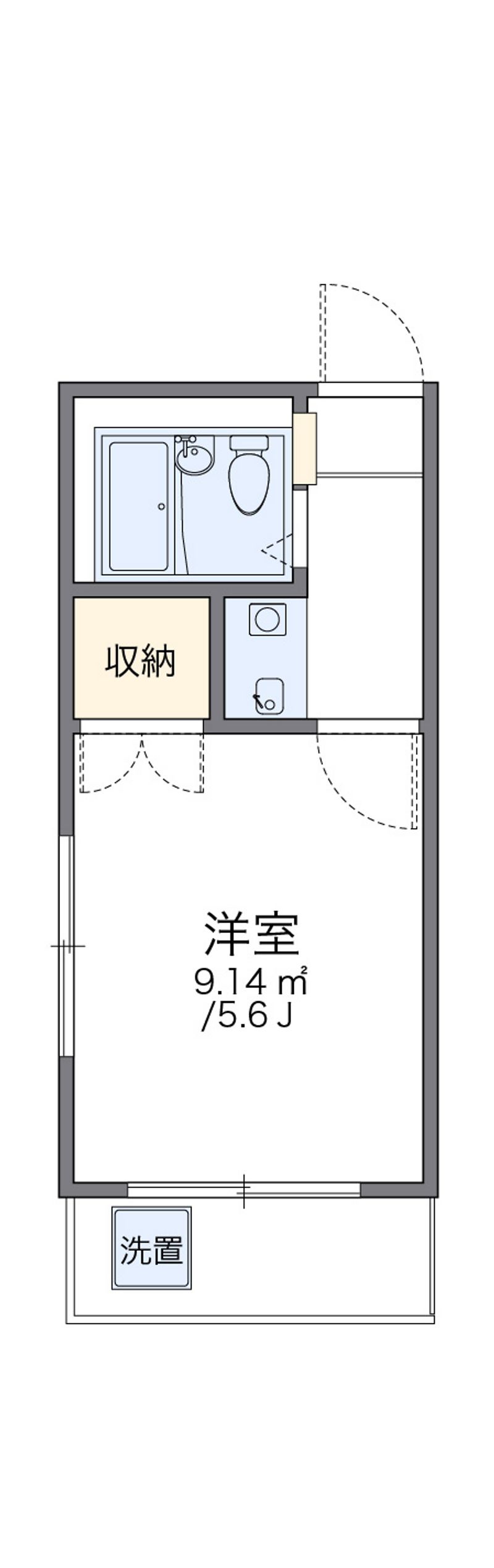 レオパレスブルーリバー 間取図