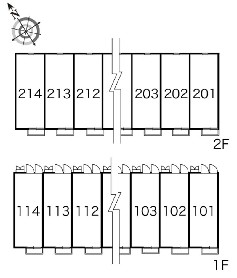 レオパレスファースト 間取配置図