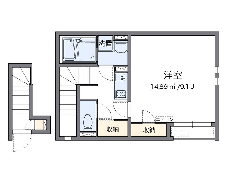クレイノＬｏｃｏ千駄木 間取図