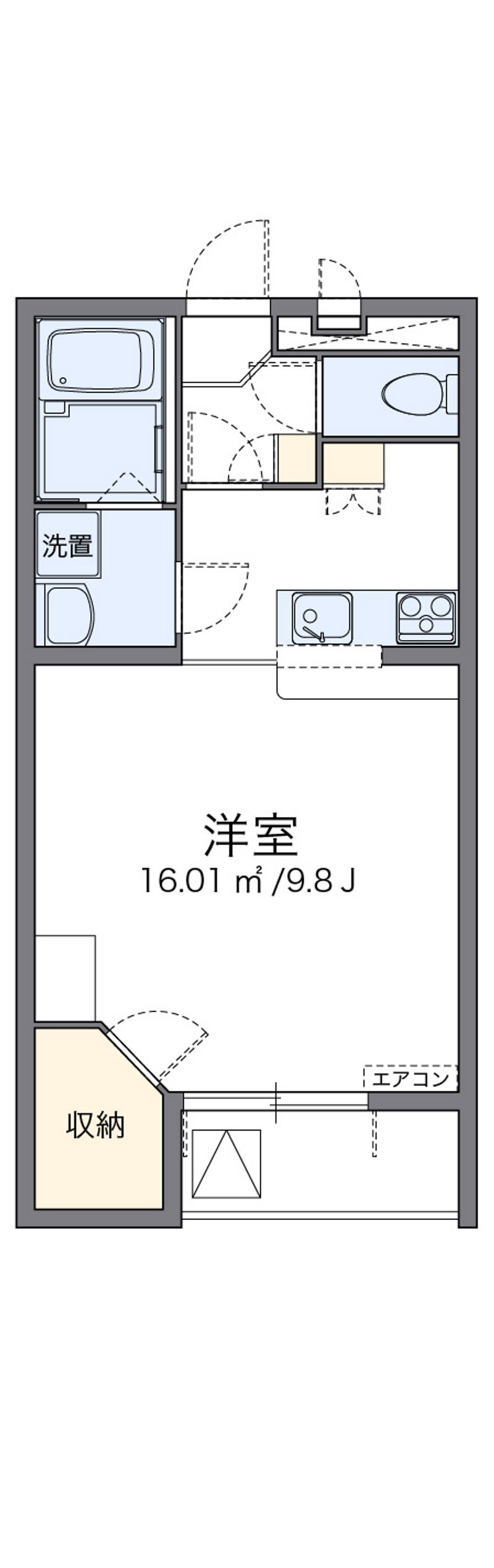 レオパレスアゼリアカーサ 間取図