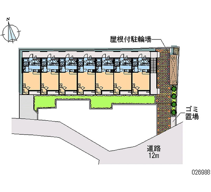レオパレス鎌倉台Ⅱ 区画図