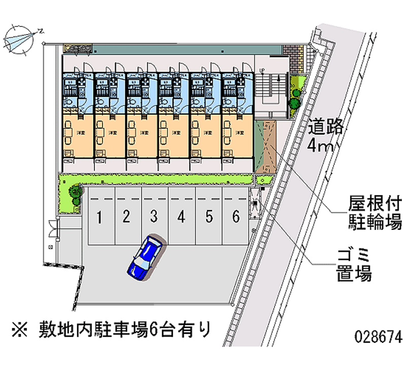 レオパレス原田 月極駐車場