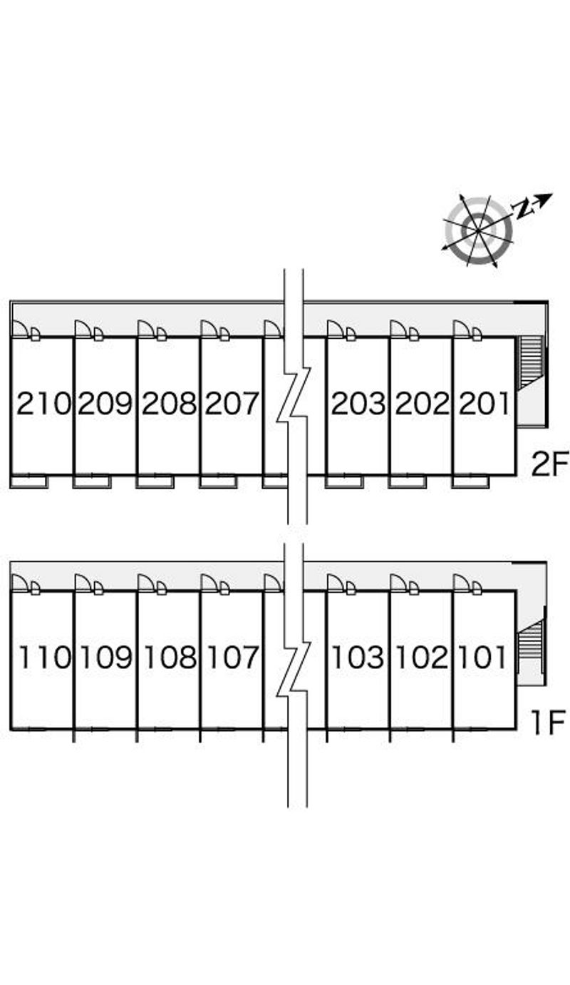 レオパレス桃李成蹊 間取配置図