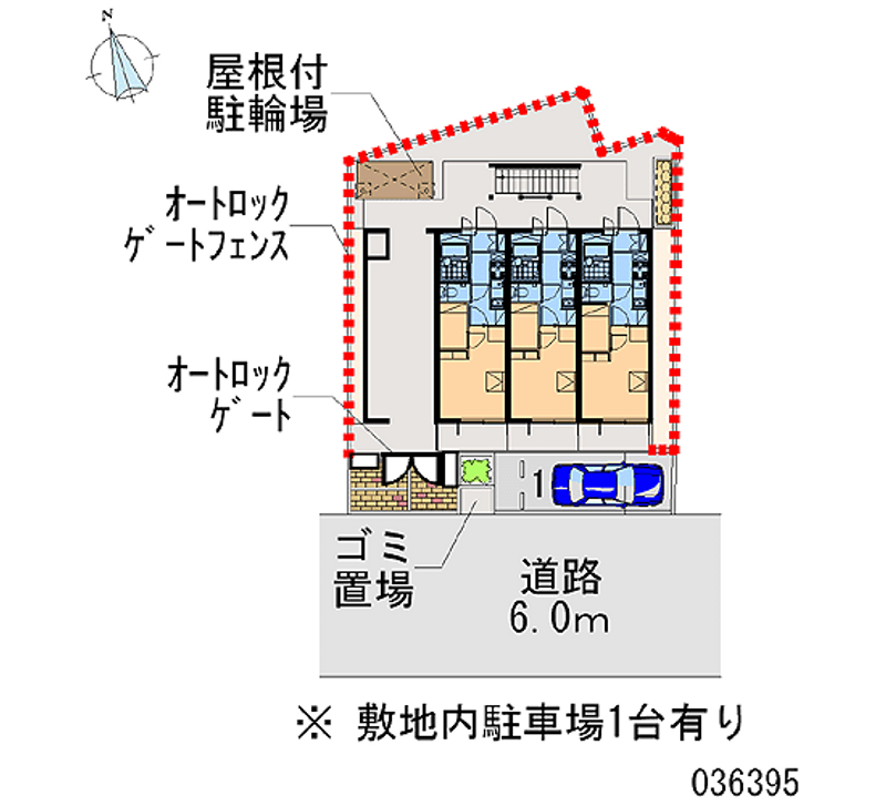 レオパレス真田山 区画図