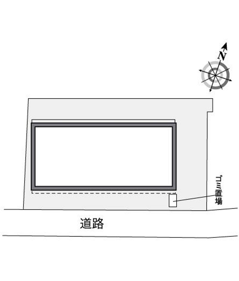 レオパレスメイプルコートⅠ号館 配置図