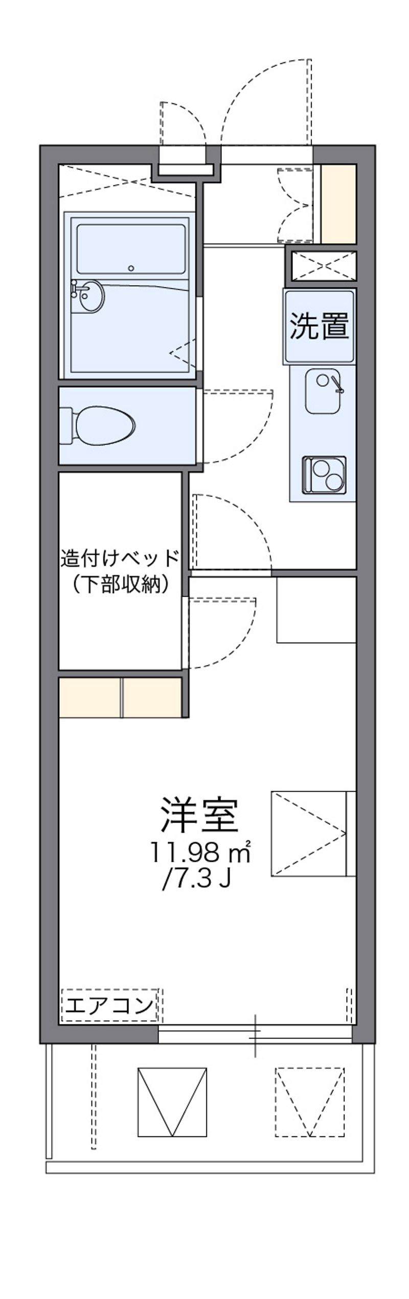 レオパレス佐賀多布施 間取図
