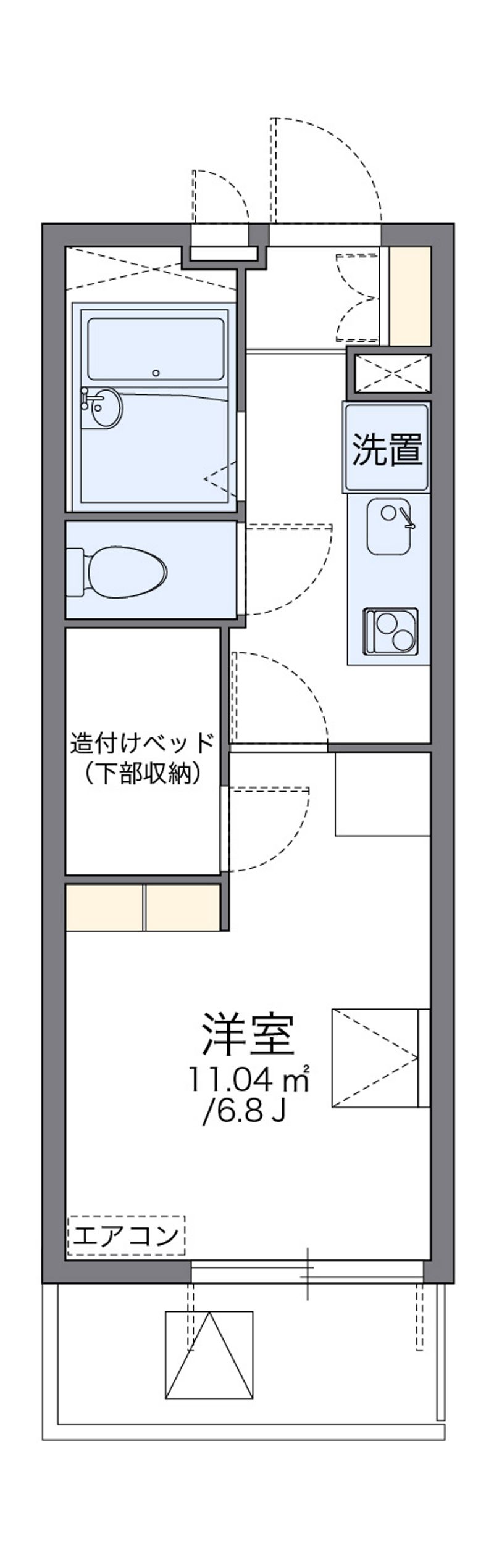 レオパレスコンフォート上社 間取図