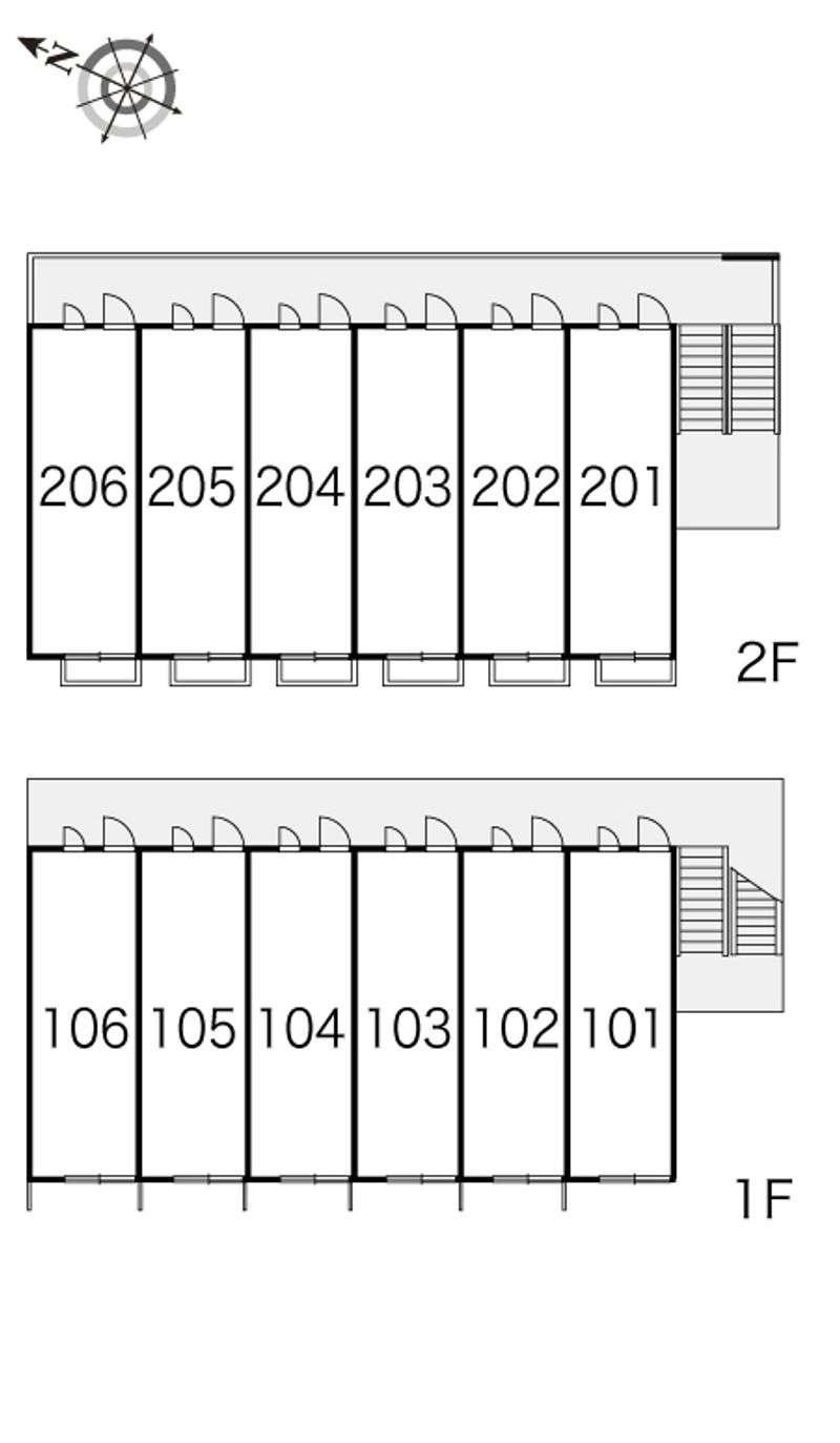 レオパレスエスポワール 間取配置図