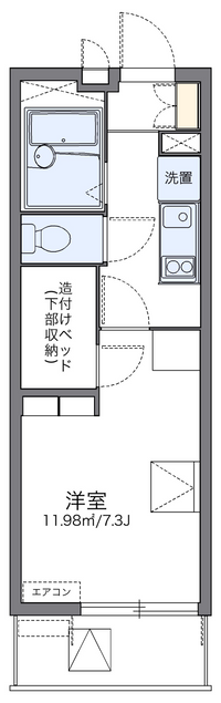 レオパレスヴィーブル 間取り図