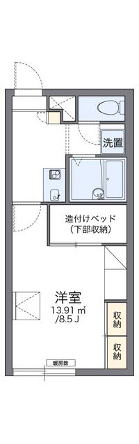 レオパレススカイブルー西町 間取り図