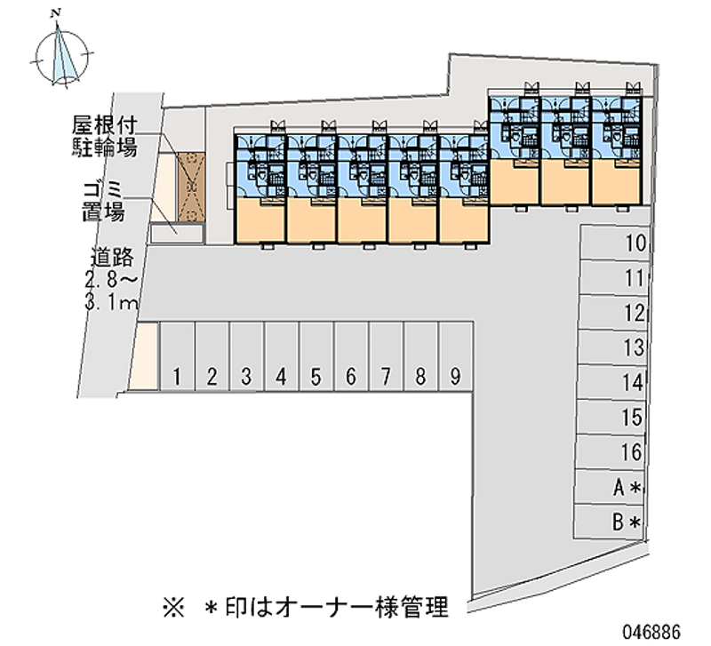 46886月租停車場