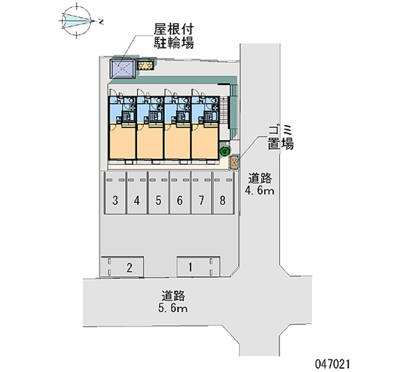 レオパレスソレイユ２２ 月極駐車場