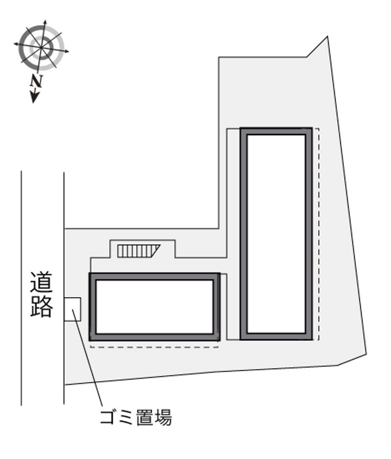 レオパレスシャンブル壱番館 配置図