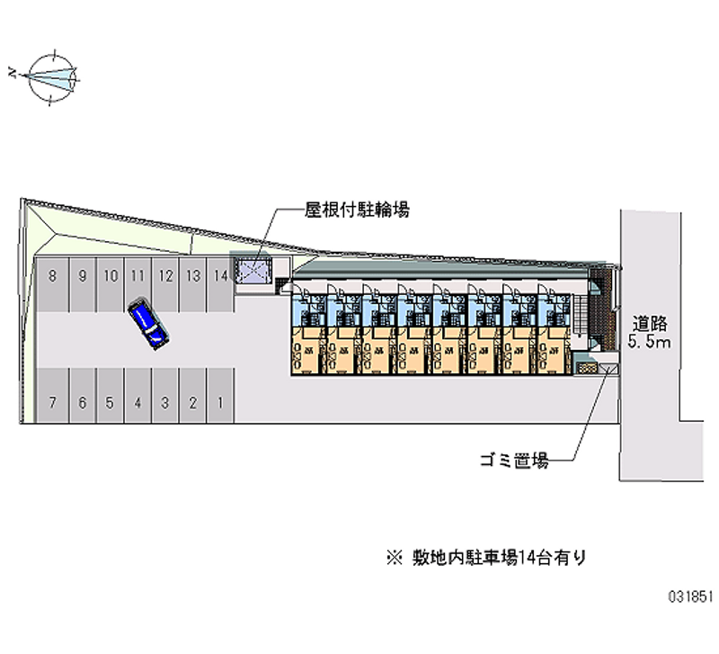 レオパレスアクアレスト 月極駐車場