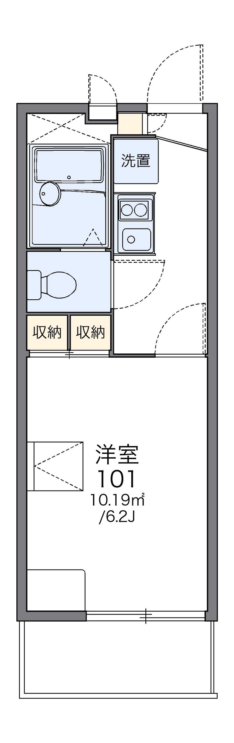 レオパレスエリア５１ 間取図