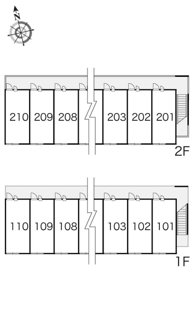 レオパレス小松 間取り配置図