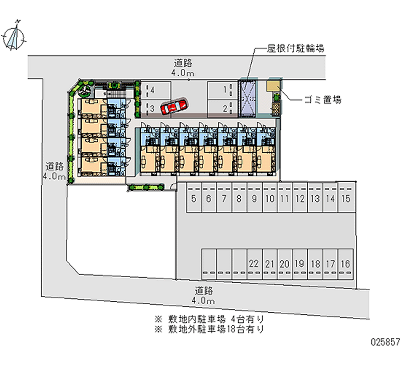 25857 Monthly parking lot