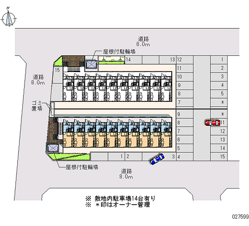 27599 Monthly parking lot