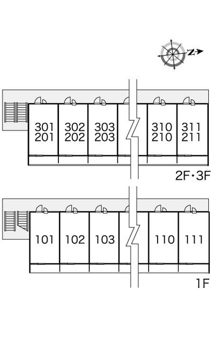 レオパレスシリウス 間取配置図