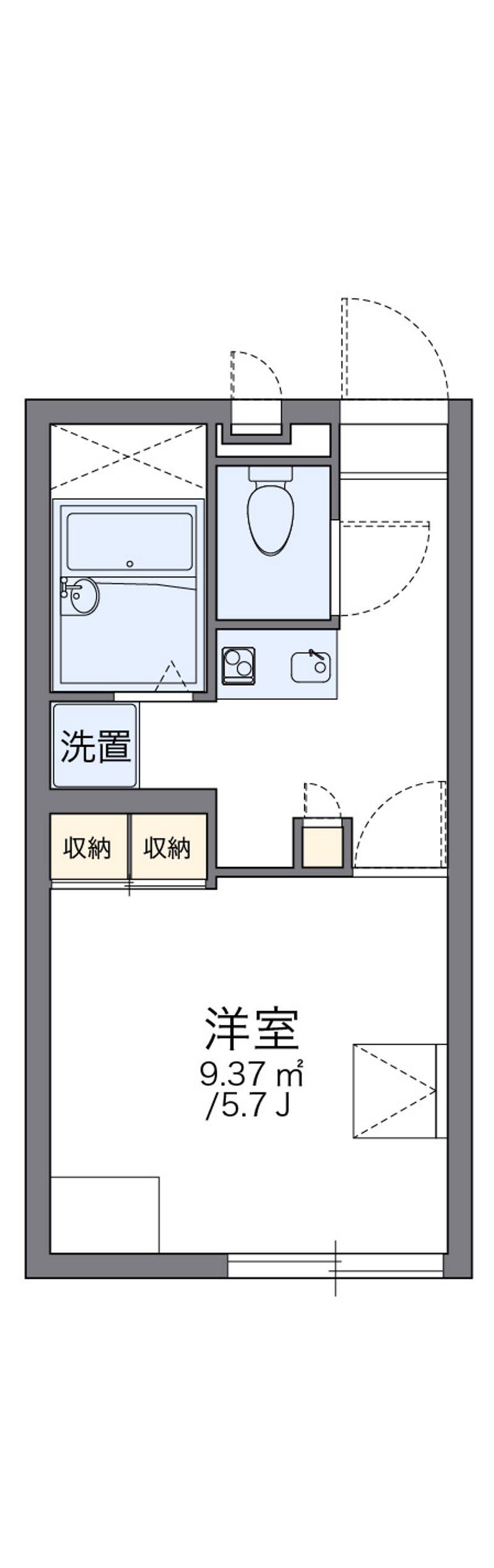レオパレスシュン 間取図