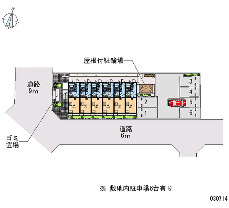 レオパレスｍｏｍｏ 月極駐車場