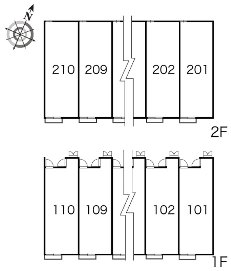 レオパレス知手タウニー 間取り配置図