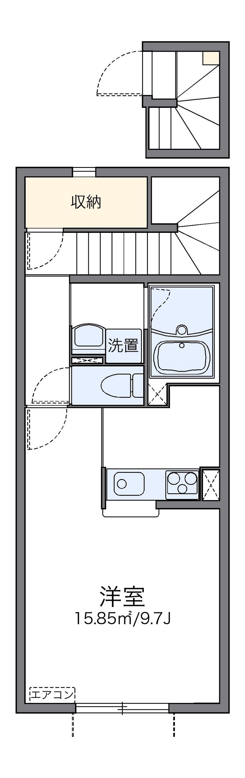 レオネクストＷＡＤＯＵ　Ａ 間取図
