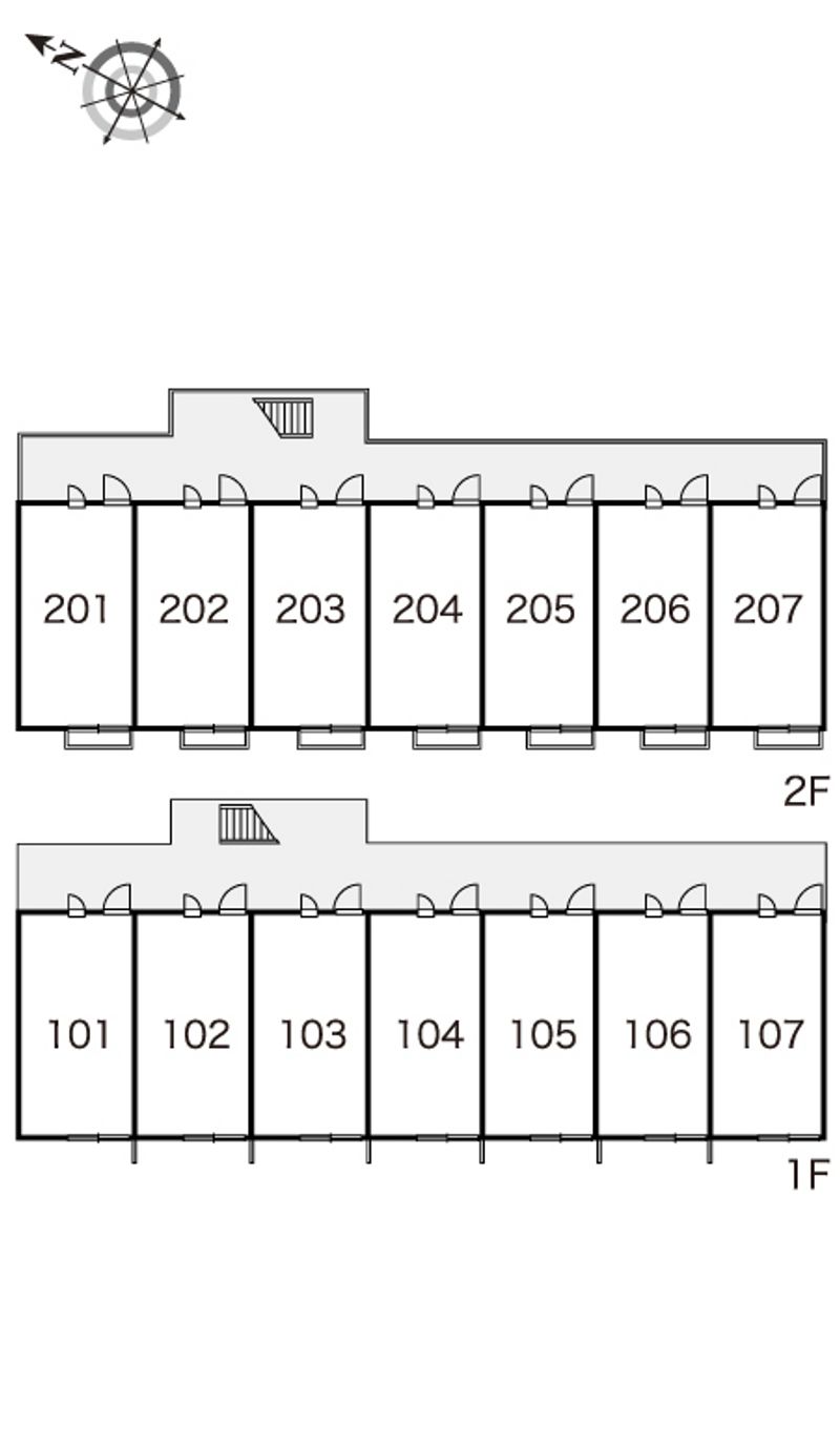 レオパレスエスペーロ 間取り配置図