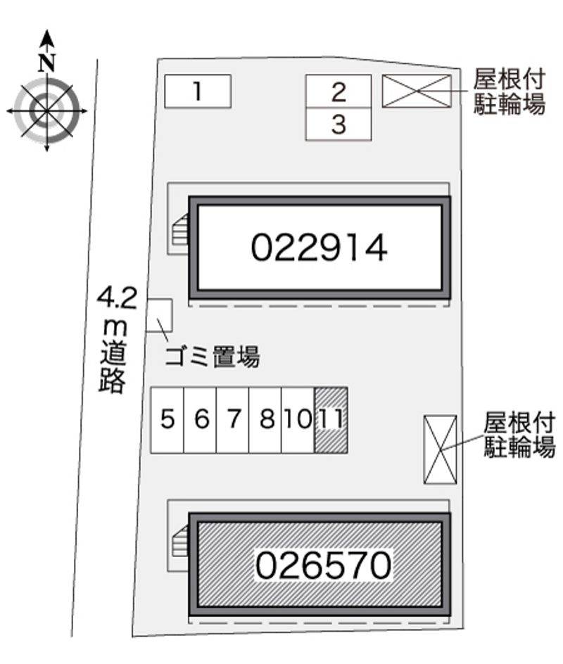 レオパレスシュッドカルチェⅡ 配置図