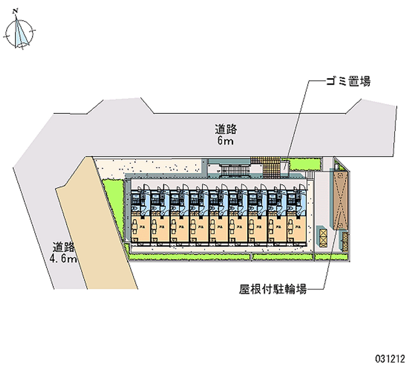 レオパレス飯山満 区画図