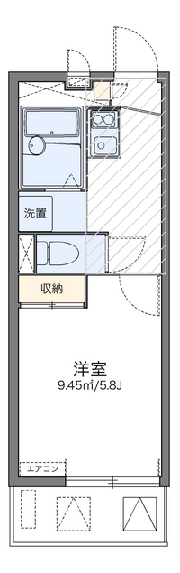 レオパレスアルメリア 間取り図