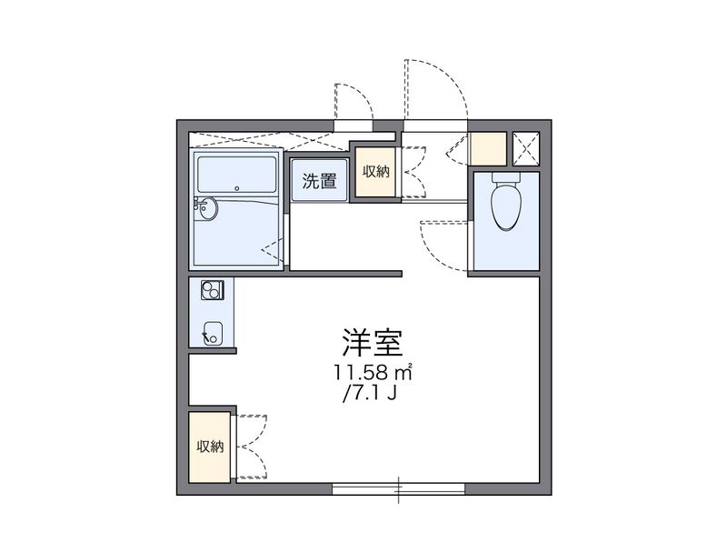 レオパレスジュネス 間取図