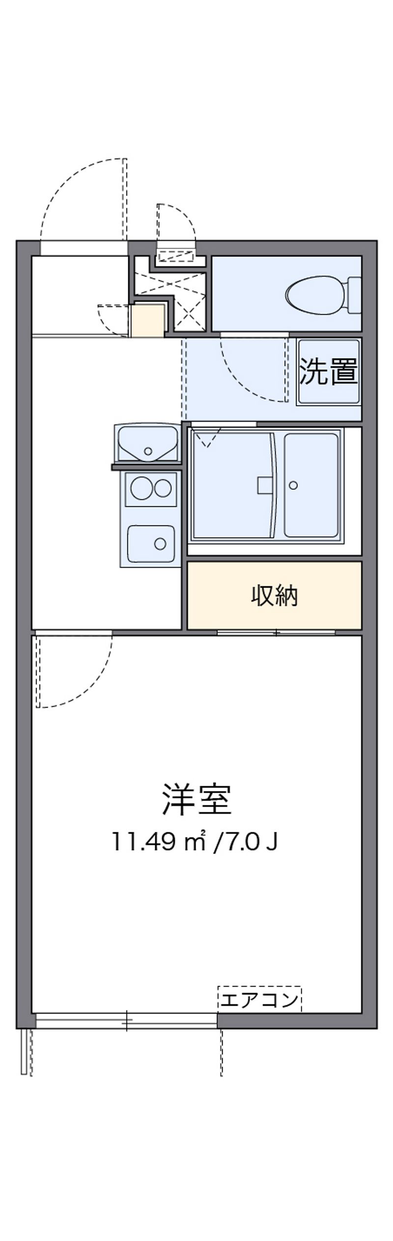 レオパレス白鳥 間取り