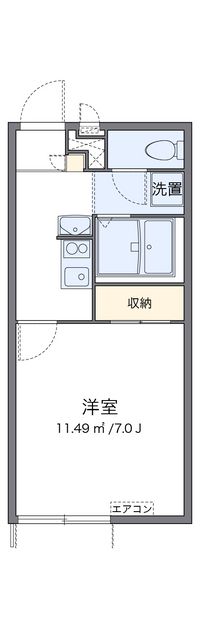 レオパレス白鳥 間取り図