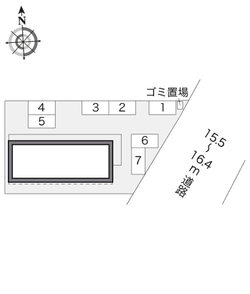 レオパレスパークウエスト開発 駐車場