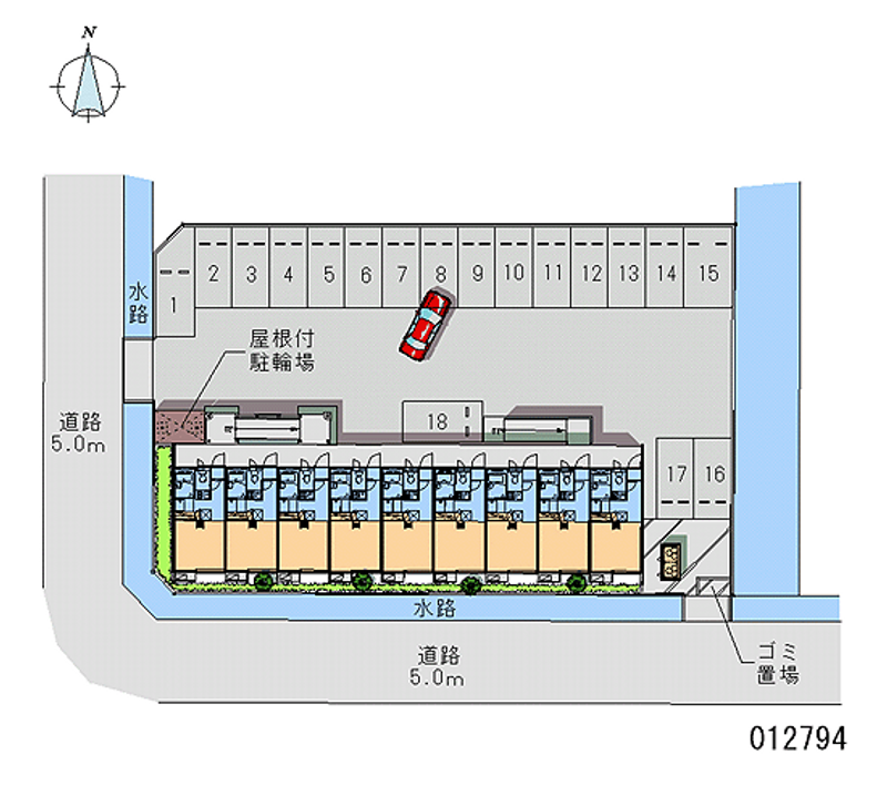 レオパレスＨＡＮＡＺＯＮＯ 月極駐車場