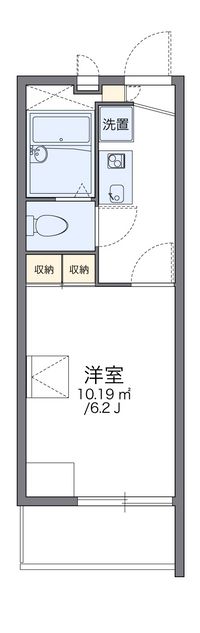 レオパレス浅香山 間取り図