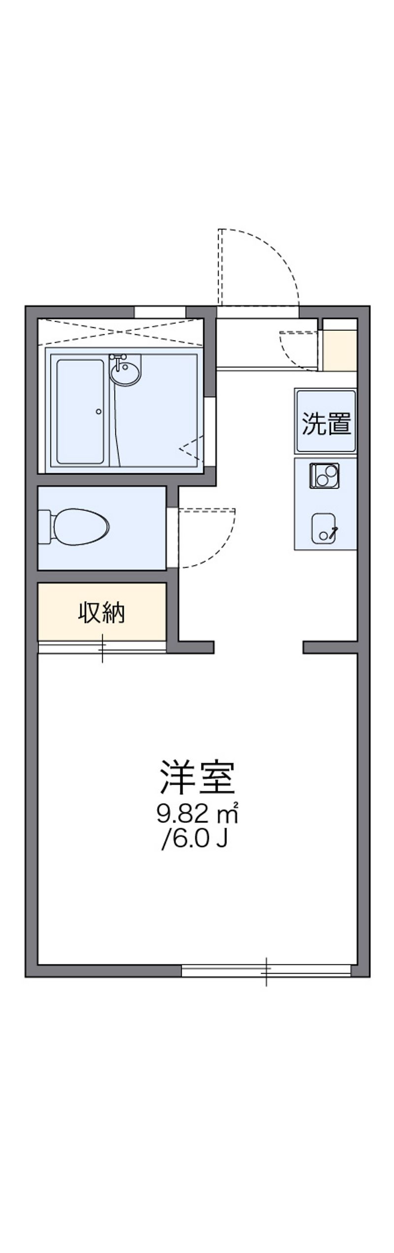 レオパレス横浜とつか 間取図
