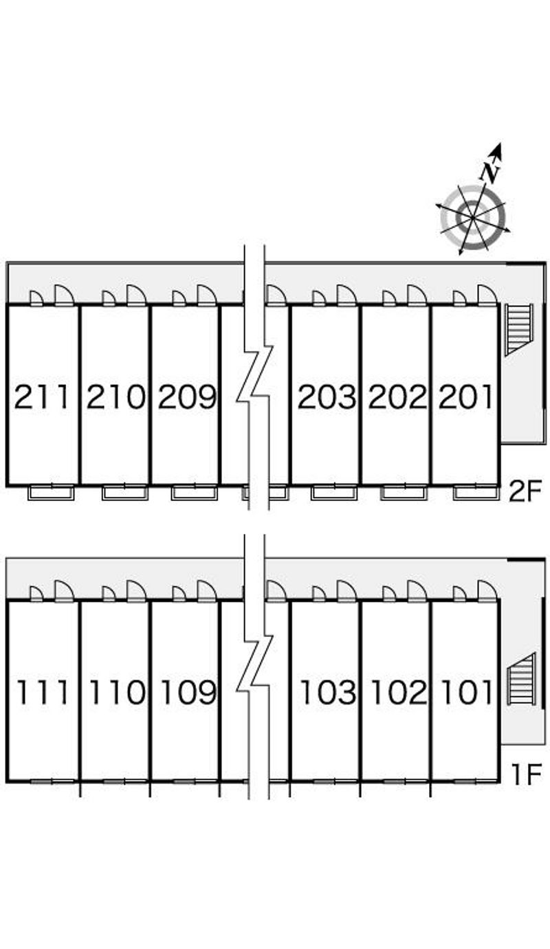 レオパレススターⅡ 間取配置図