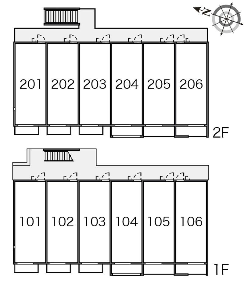 ミランダオリーブガーデンⅡ 間取り配置図