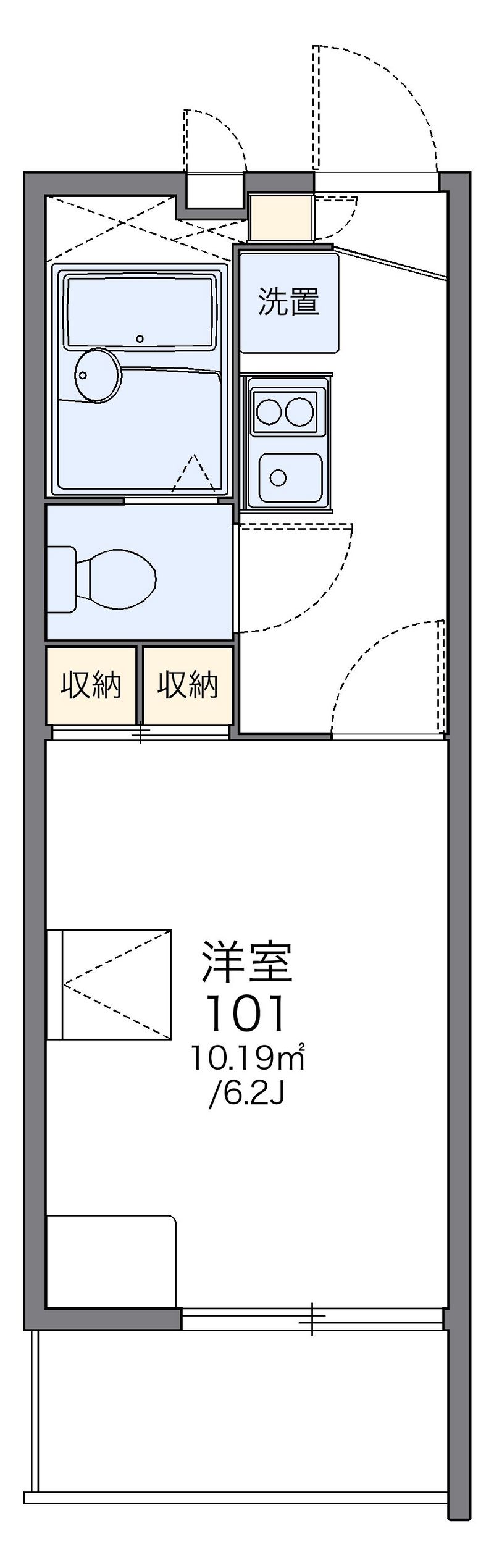 レオパレスバロン 間取図