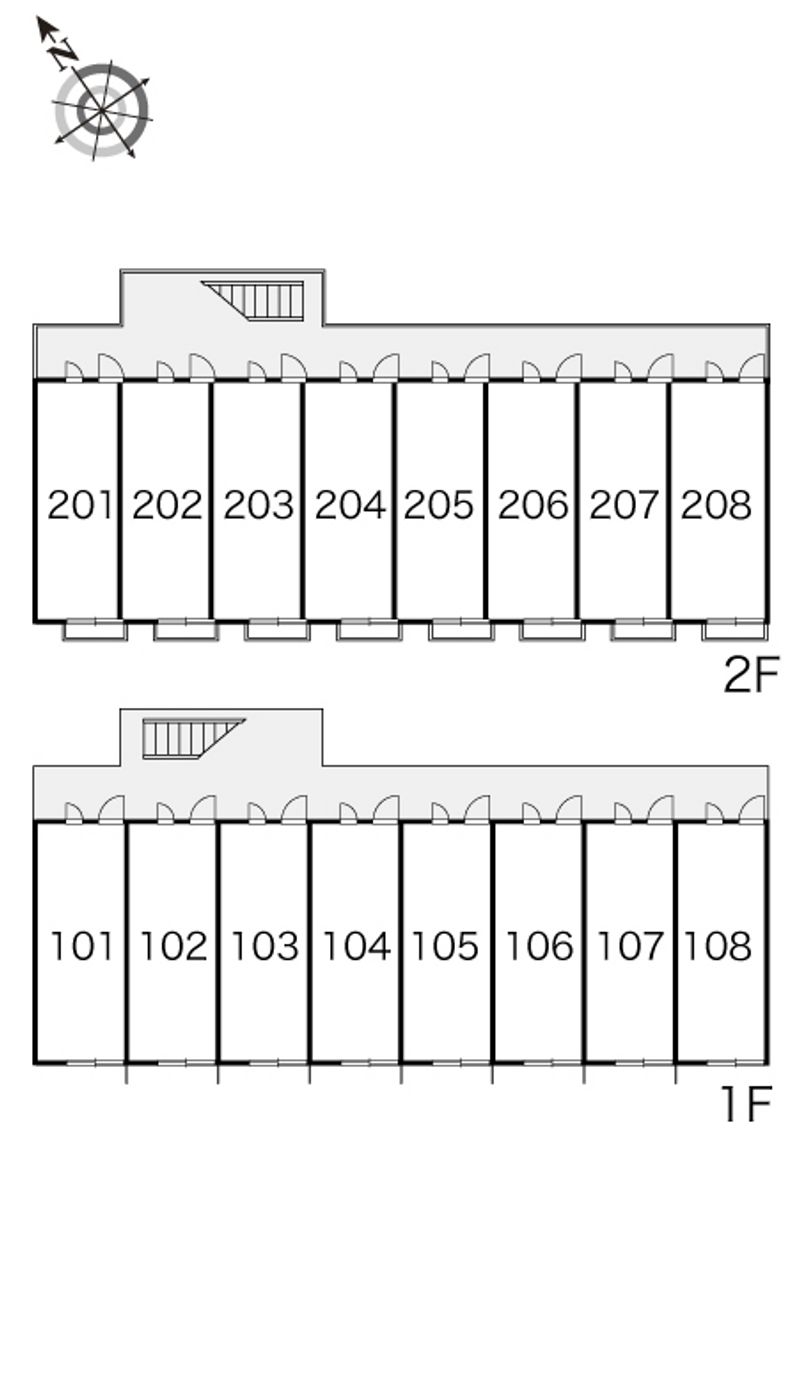 レオパレスパークサイド 間取配置図